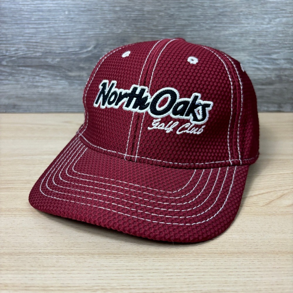 North Oaks Golf Club Hat Cap Strap Back‎ Red Maroon Minnesota Adjustable